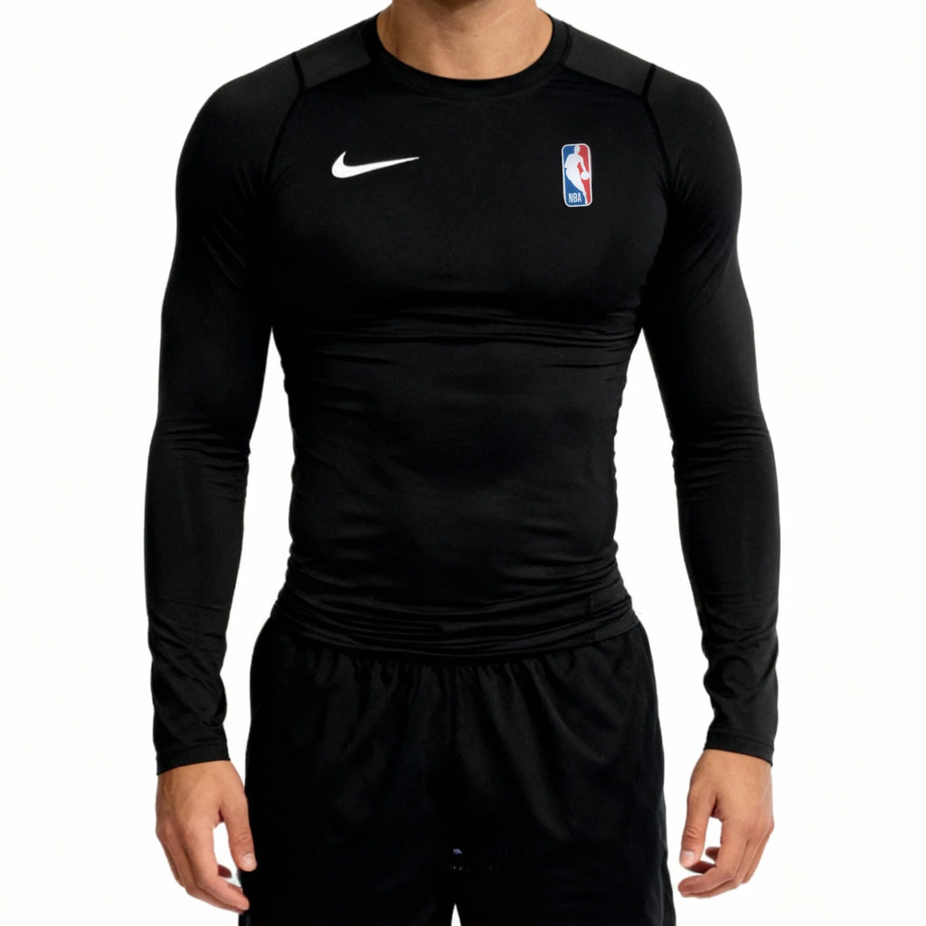 T-shirt manches longues de compression nba nike noir