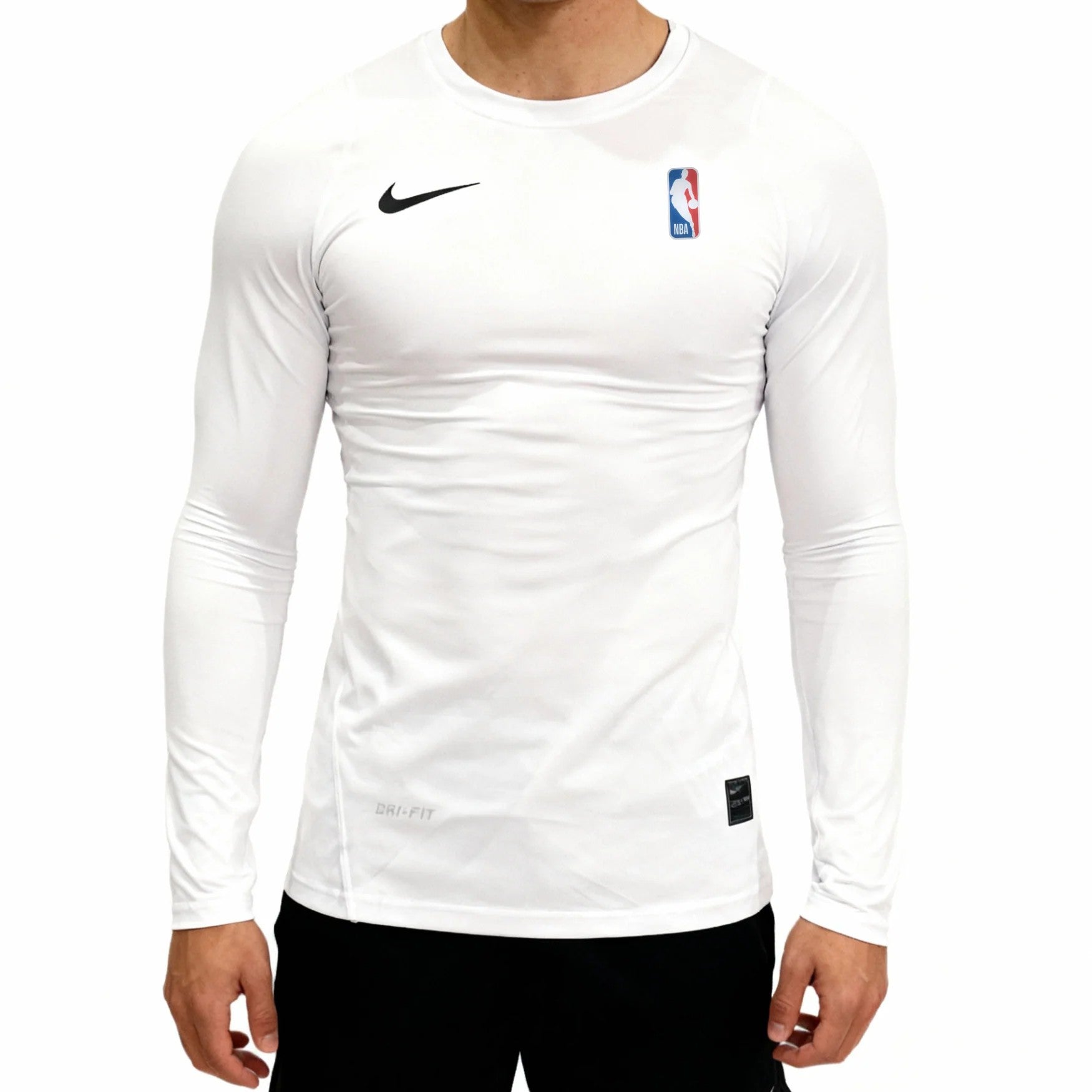 T-shirt manches longues de compression nba nike noir