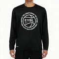 T-shirt manches longues de compression EYBL noir motifs blanc