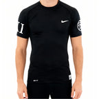 T-shirt de compression élite EYBL noir avec chiffre XI blanc